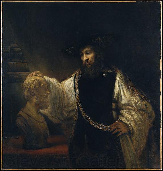 Rembrandt Peale Aristotle with a Bust of Homer Norge oil painting art